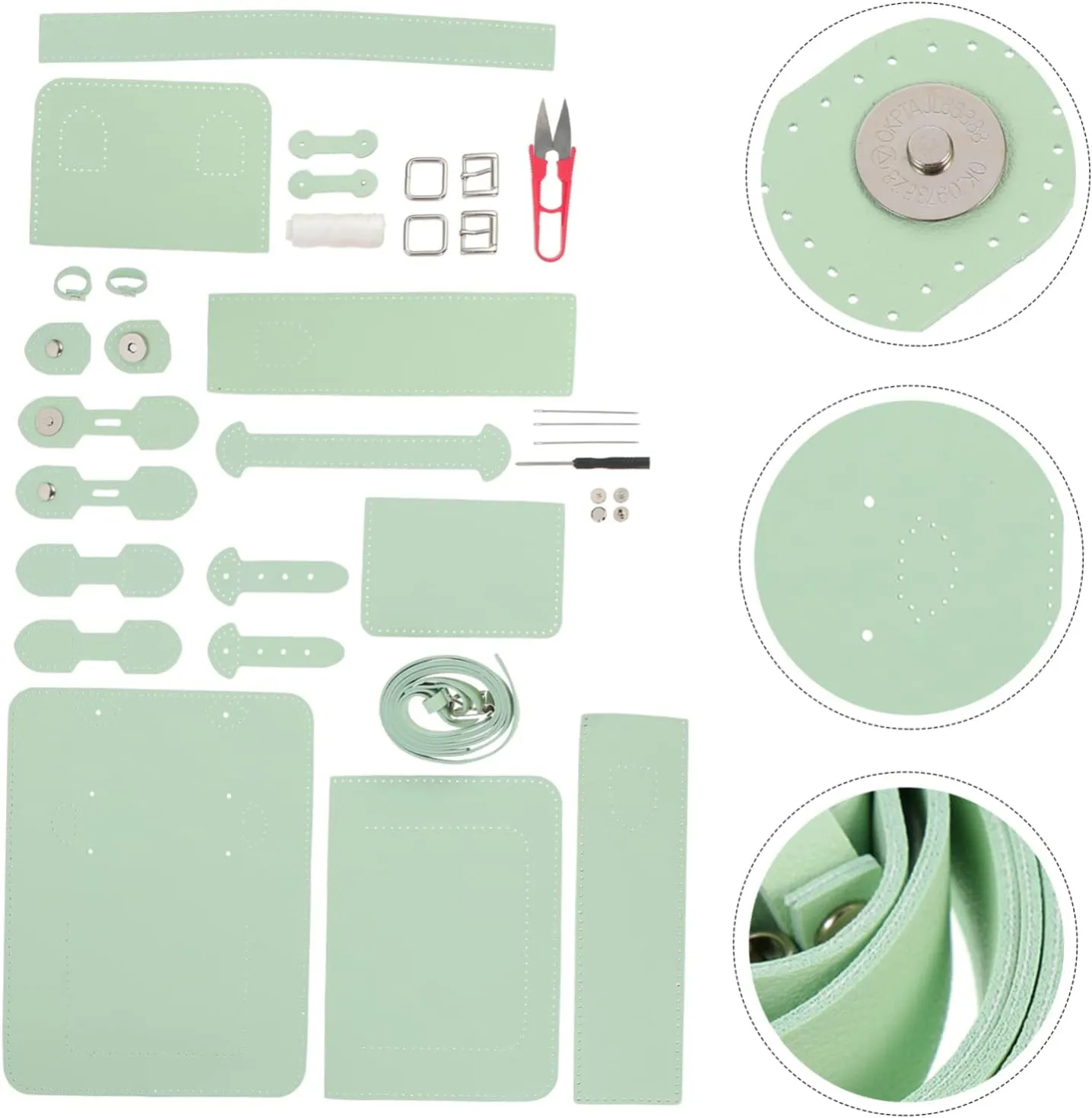 SEWACC 1 Set Cross Body Bag Making Kit Complete Material for Handmade Bag Creation for Beginners and Present Giving