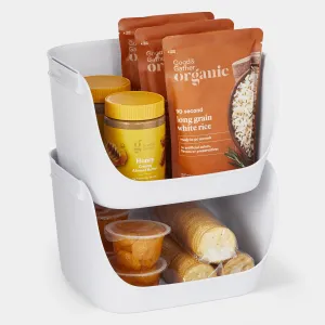 ShelfBin™ Stacking Pantry Bins, 2-Pack