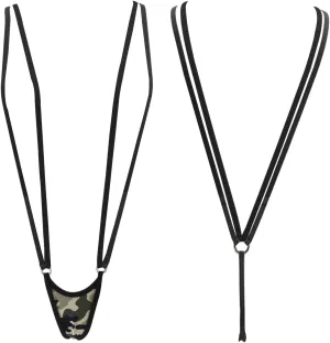 SHERRYLO Slingshot Bikini for Women Topless G String Bottom Extreme Suspender Sling Micro Bikinis