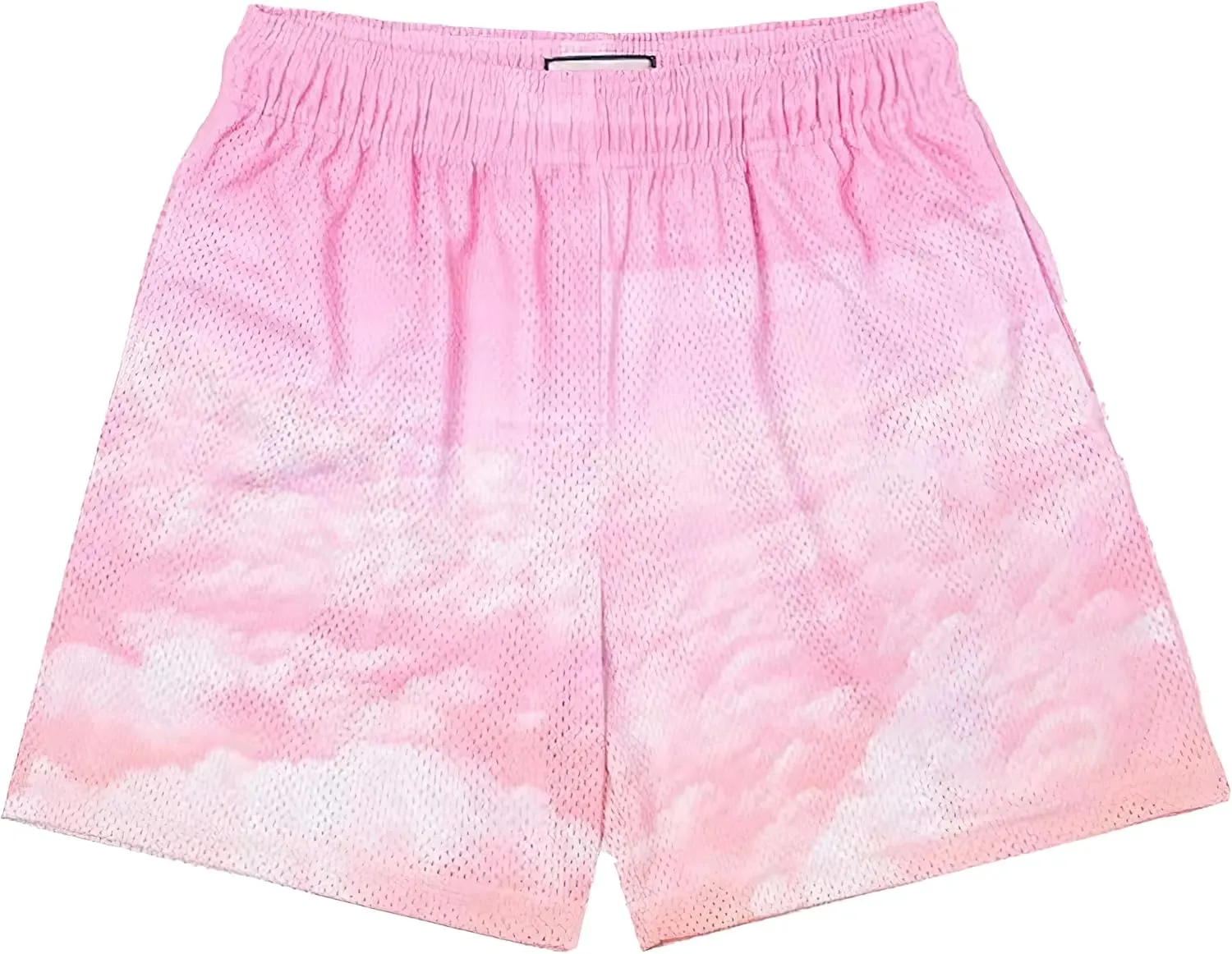 Shorts Breathable Mesh Drawstring Print Shorts Casual Workout Gym Basketball Running Short Pants