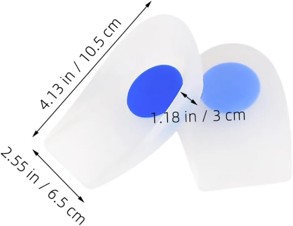 Silicone Heel Cups Heel Lift Inserts Protection Pads for Shoes Prevents Foot Pain