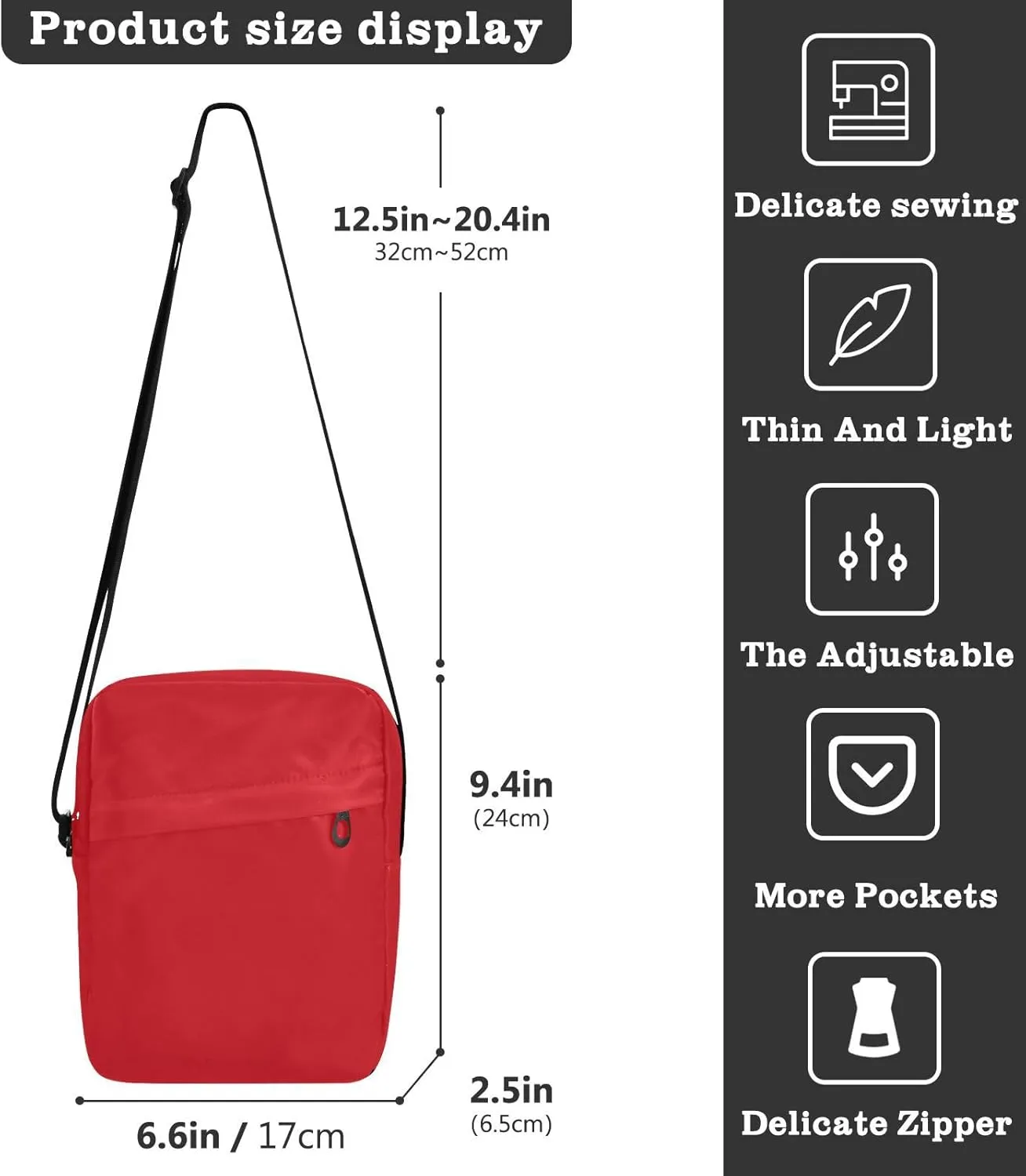Sinestour Yellow Messenger Bag for Women Men Crossbody Shoulder Bag with Adjustable Strap for Work Business