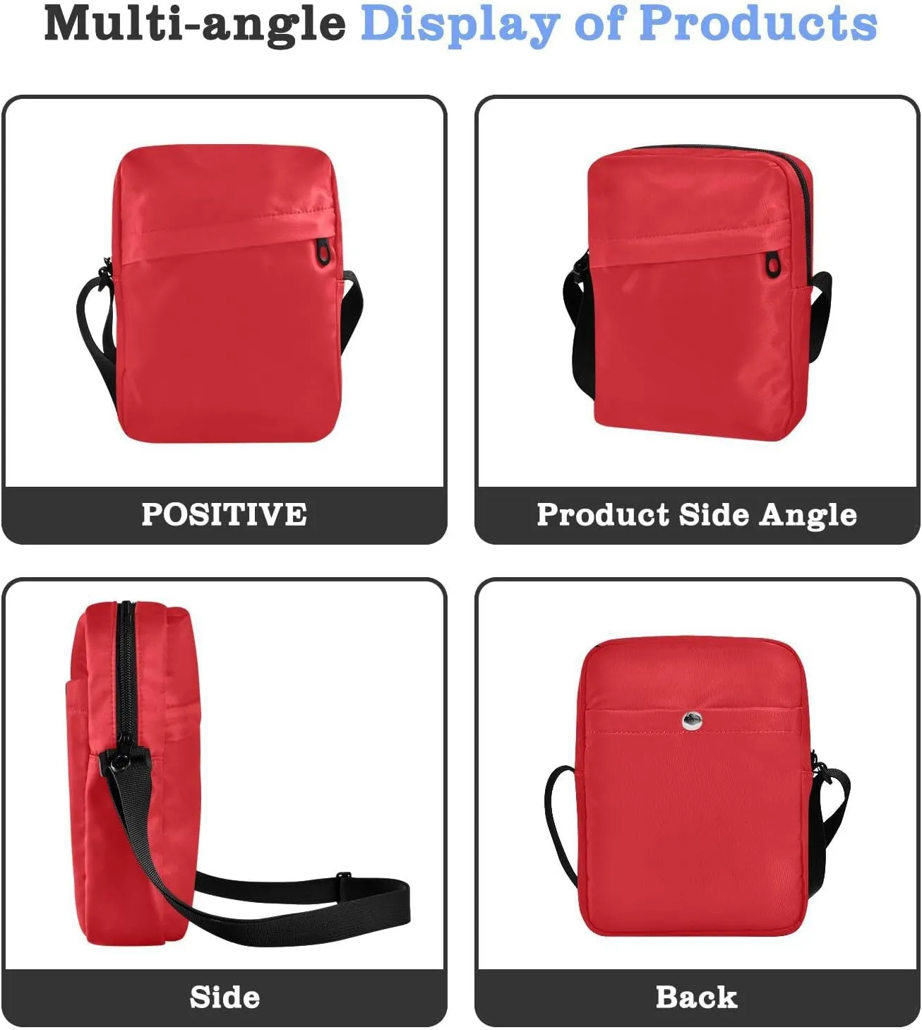 Sinestour Yellow Messenger Bag for Women Men Crossbody Shoulder Bag with Adjustable Strap for Work Business