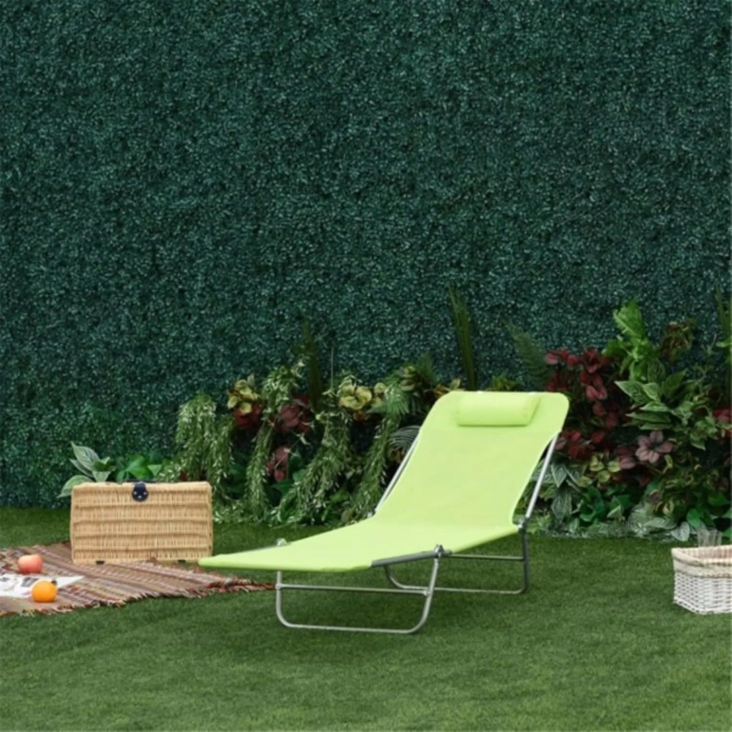 Single Beach Chair Outdoor Leisure Chair Folding Chair Camping Chair Reclining Chair Outdoor Scenery Chair, Suitable for Outdoor Camping