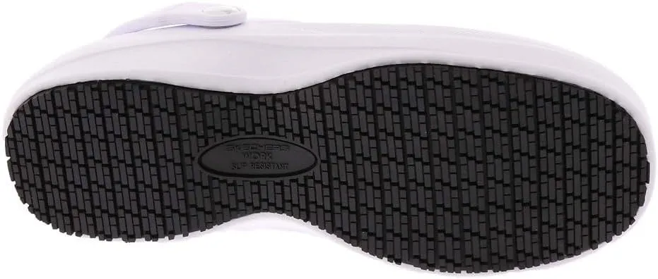 Skechers Women's Arch Fit Riverbound Pasay Sr Clog Black Health Care Professional
