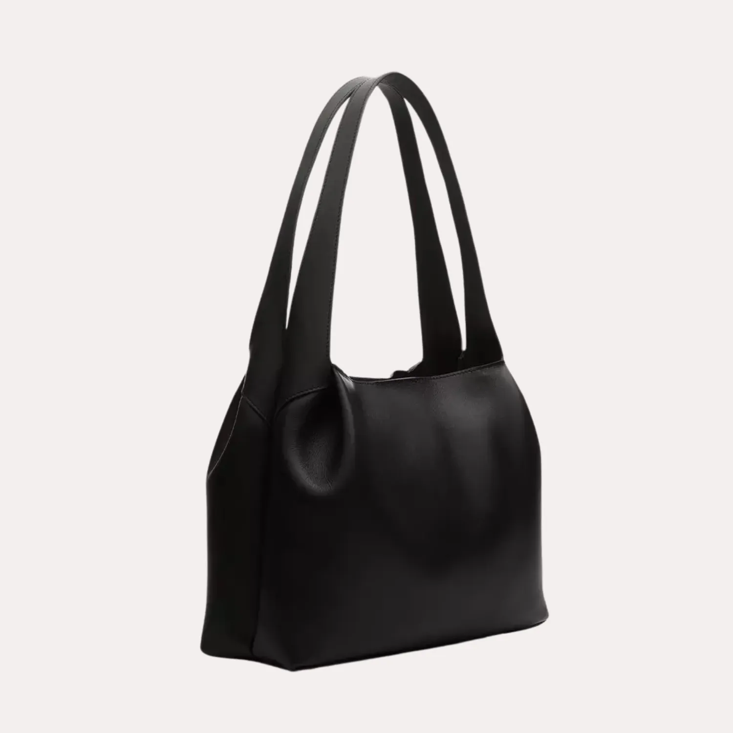 Slade Leather Tote (Black)