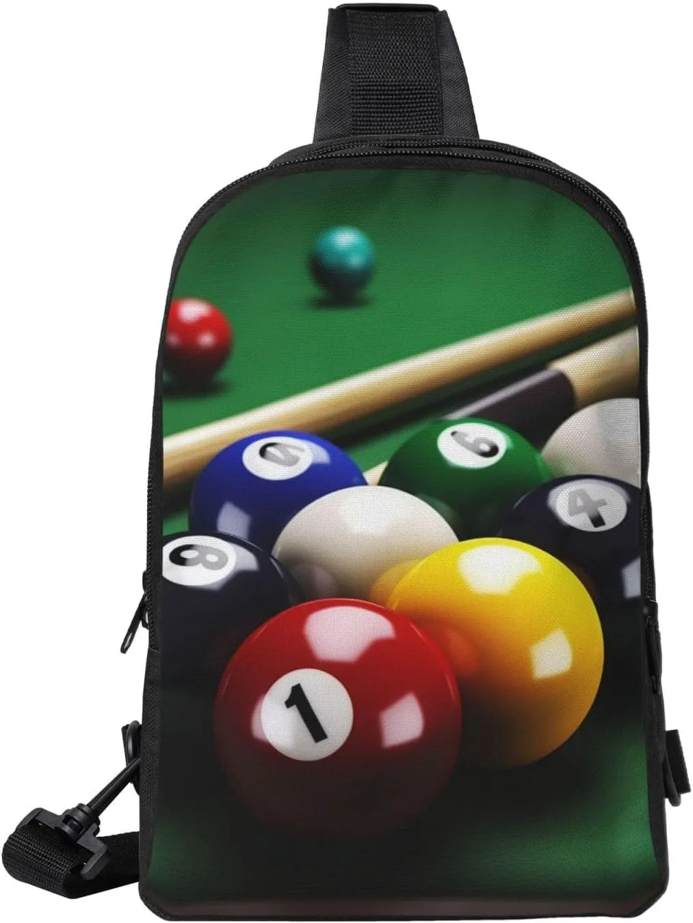Sling Backpack Crossbody Sling Bag for Men Women Cross Chest Bag Billiards Shoulder Bag Travel Hiking Daypack