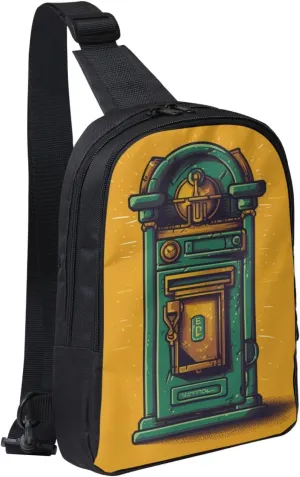 Sling Backpack Crossbody Sling Bag for Men Women Cross Chest Bag Card communication box Shoulder Bag Travel Hiking Daypack
