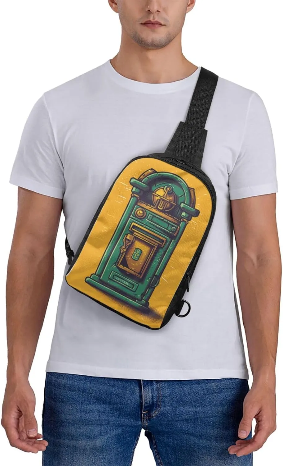 Sling Backpack Crossbody Sling Bag for Men Women Cross Chest Bag Card communication box Shoulder Bag Travel Hiking Daypack