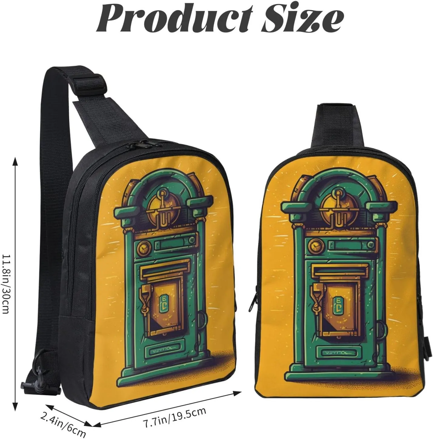 Sling Backpack Crossbody Sling Bag for Men Women Cross Chest Bag Card communication box Shoulder Bag Travel Hiking Daypack