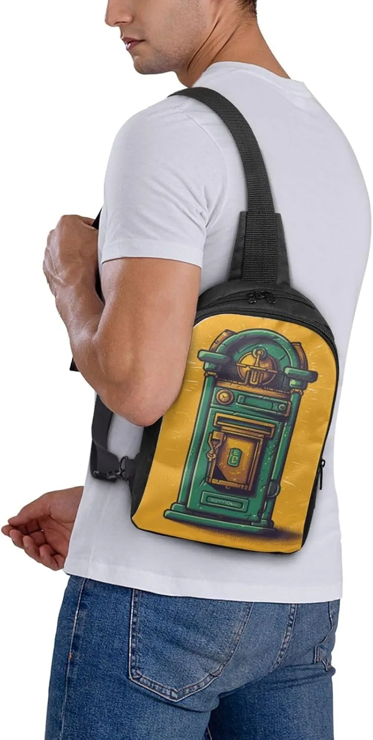 Sling Backpack Crossbody Sling Bag for Men Women Cross Chest Bag Card communication box Shoulder Bag Travel Hiking Daypack