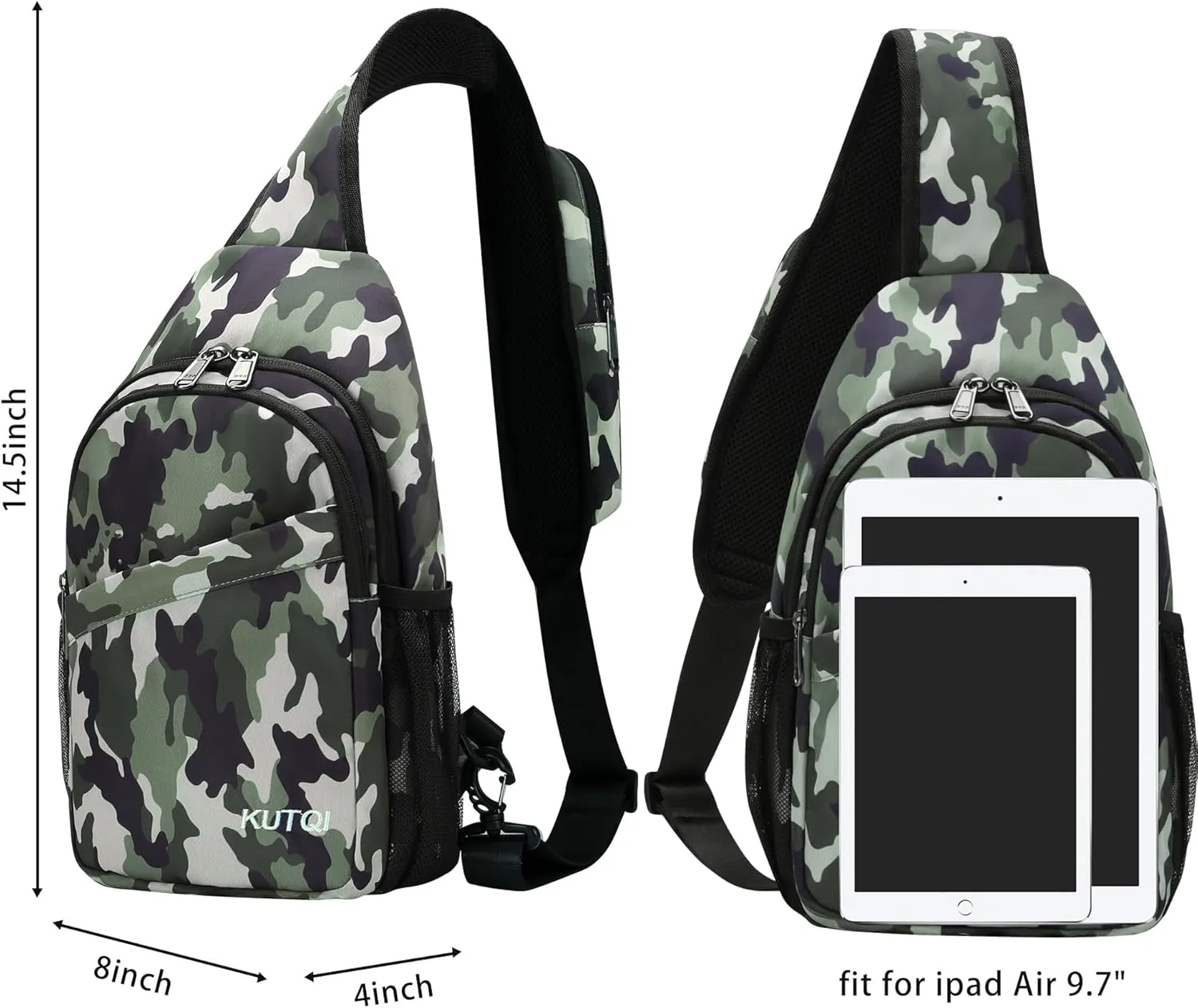 Sling Backpack Crossbody Sling Bag for Women Men Multipurpose Travel Essentials Hiking Chest Bag Daypack