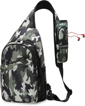 Sling Backpack Crossbody Sling Bag for Women Men Multipurpose Travel Essentials Hiking Chest Bag Daypack