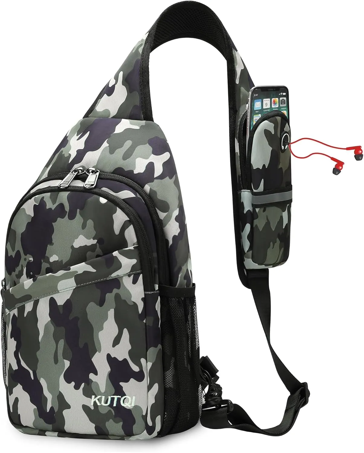 Sling Backpack Crossbody Sling Bag for Women Men Multipurpose Travel Essentials Hiking Chest Bag Daypack