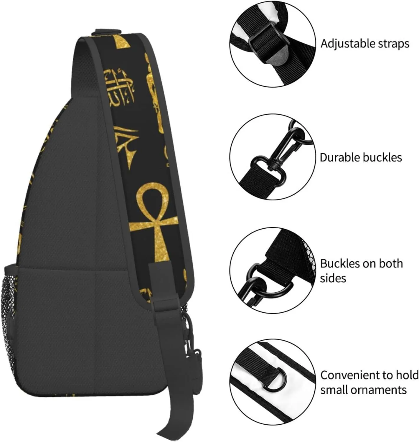 Sling Backpack For Men Hiking Daypack Crossbody Shoulder Bag Travel Chest Pack