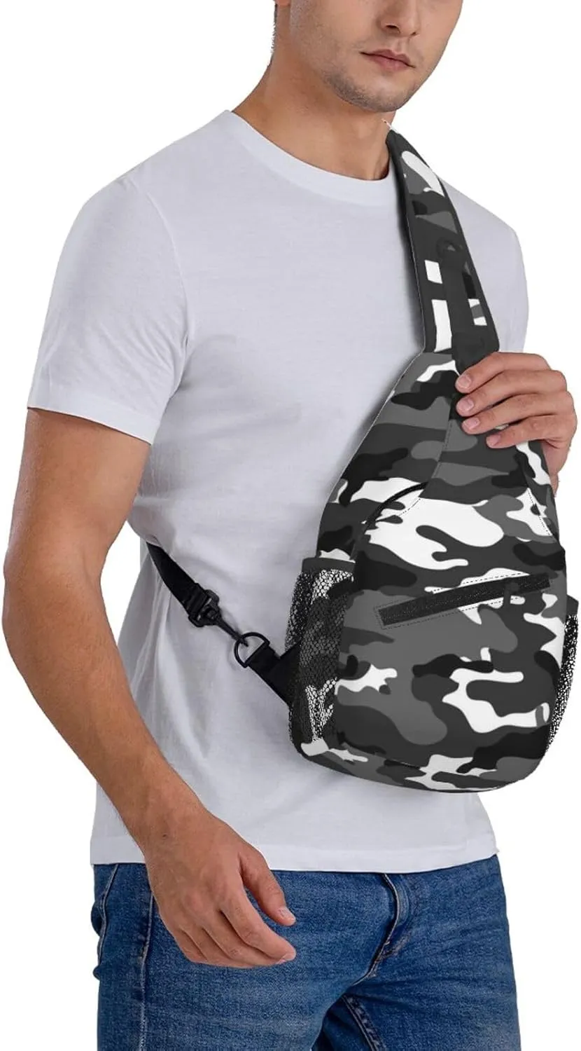 Sling Backpack For Men Hiking Daypack Crossbody Shoulder Bag Travel Chest Pack