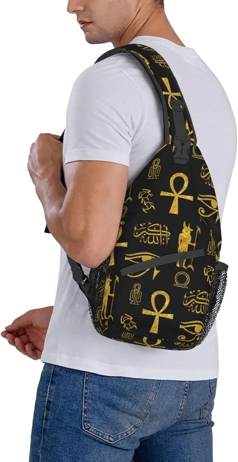 Sling Backpack For Men Hiking Daypack Crossbody Shoulder Bag Travel Chest Pack
