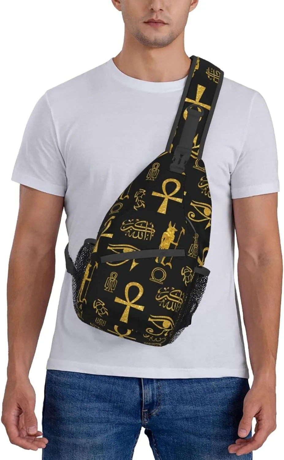 Sling Backpack For Men Hiking Daypack Crossbody Shoulder Bag Travel Chest Pack