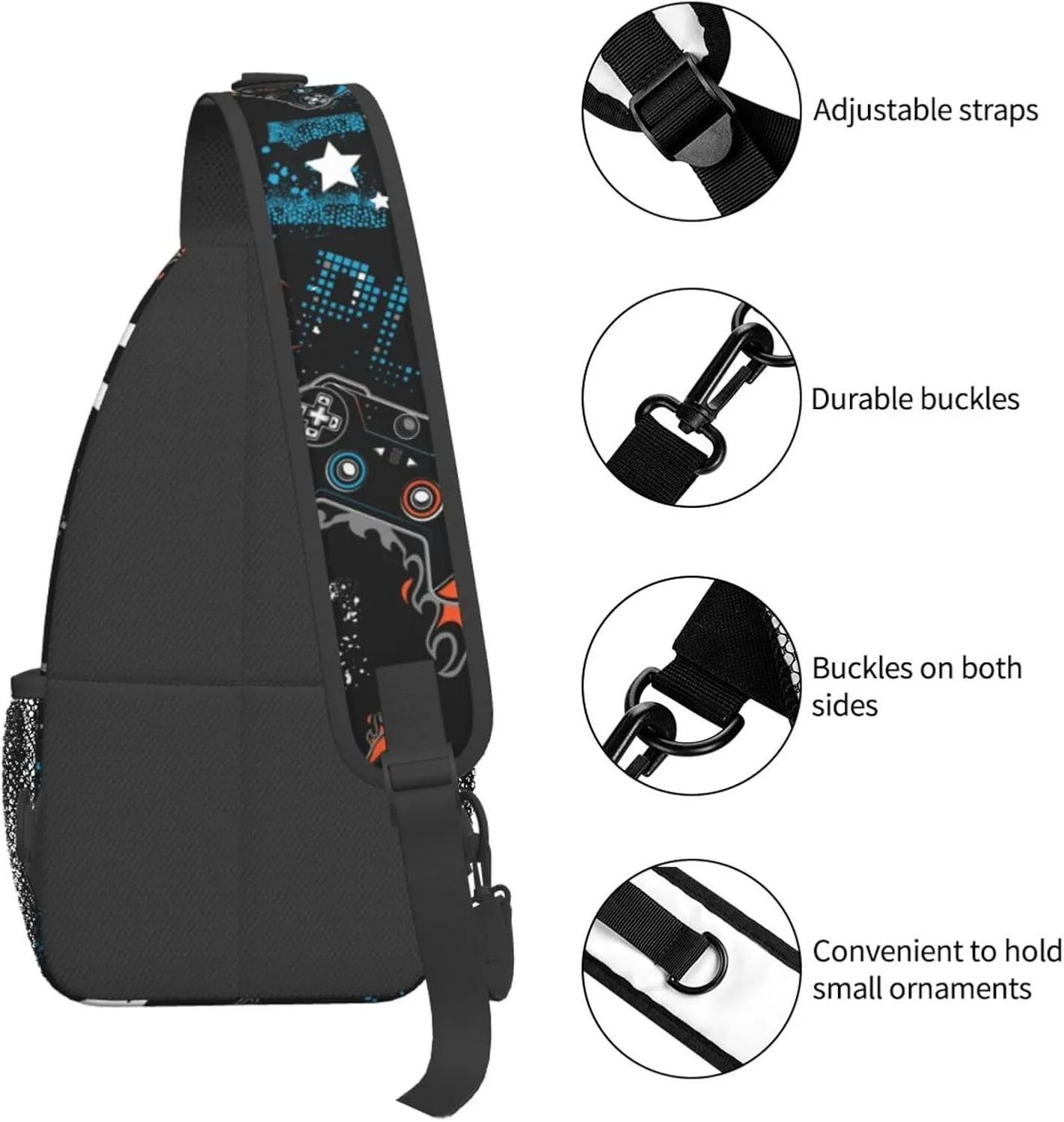 Sling Backpack For Men Hiking Daypack Crossbody Shoulder Bag Travel Chest Pack