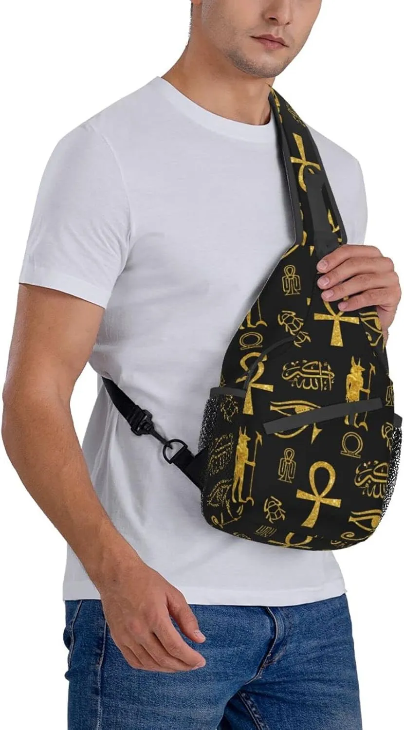 Sling Backpack For Men Hiking Daypack Crossbody Shoulder Bag Travel Chest Pack