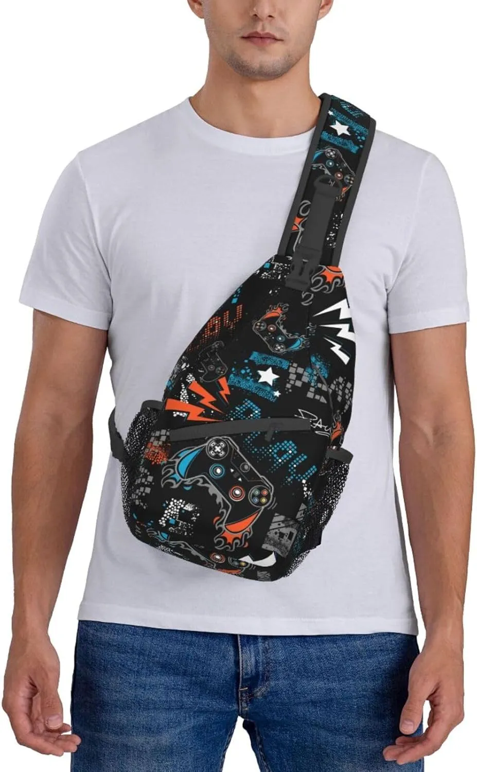 Sling Backpack For Men Hiking Daypack Crossbody Shoulder Bag Travel Chest Pack