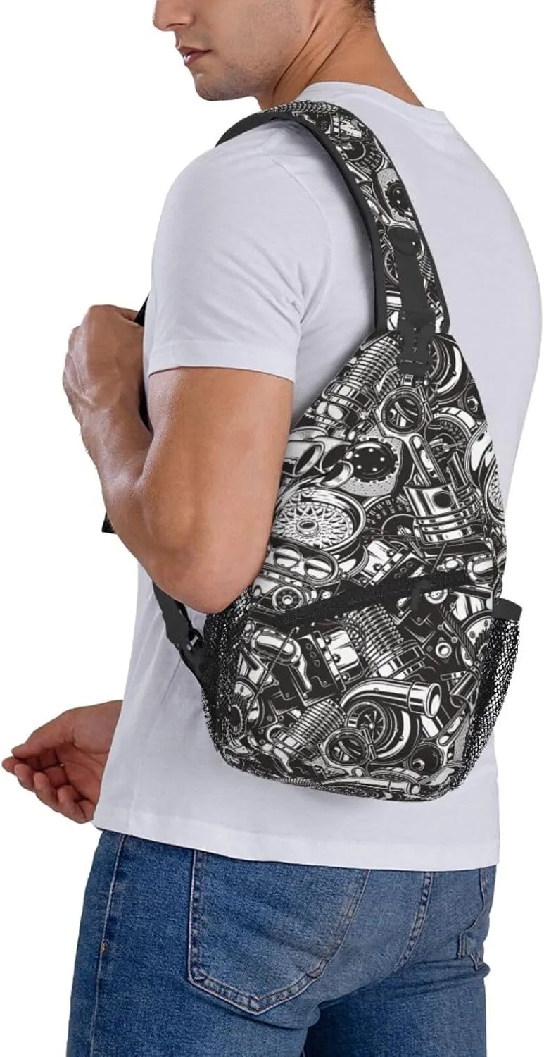Sling Backpack For Men Hiking Daypack Crossbody Shoulder Bag Travel Chest Pack