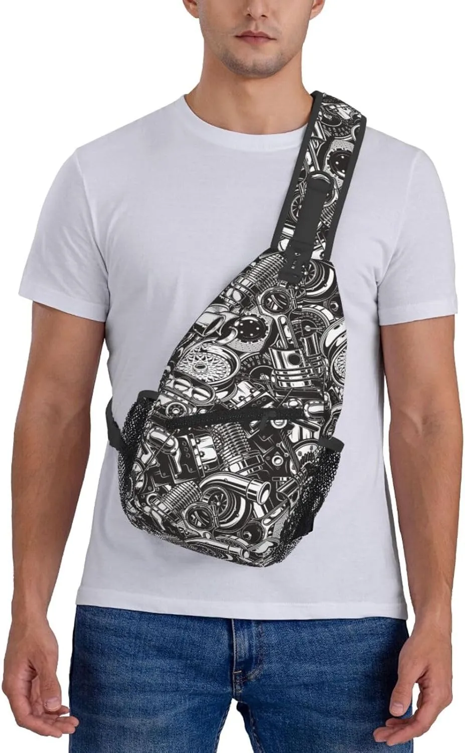 Sling Backpack For Men Hiking Daypack Crossbody Shoulder Bag Travel Chest Pack