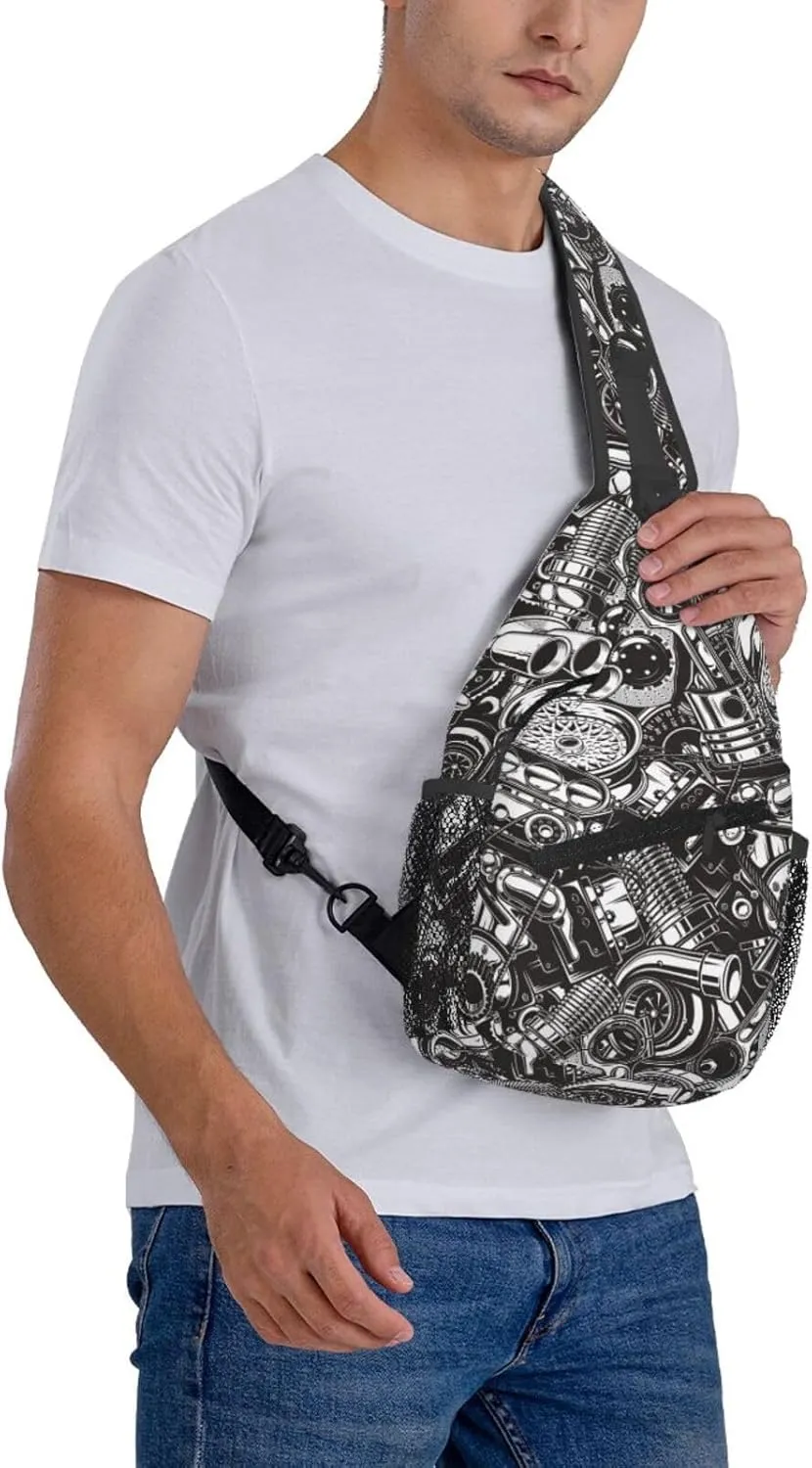 Sling Backpack For Men Hiking Daypack Crossbody Shoulder Bag Travel Chest Pack