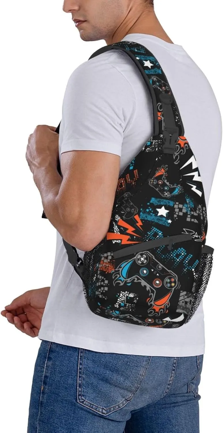Sling Backpack For Men Hiking Daypack Crossbody Shoulder Bag Travel Chest Pack