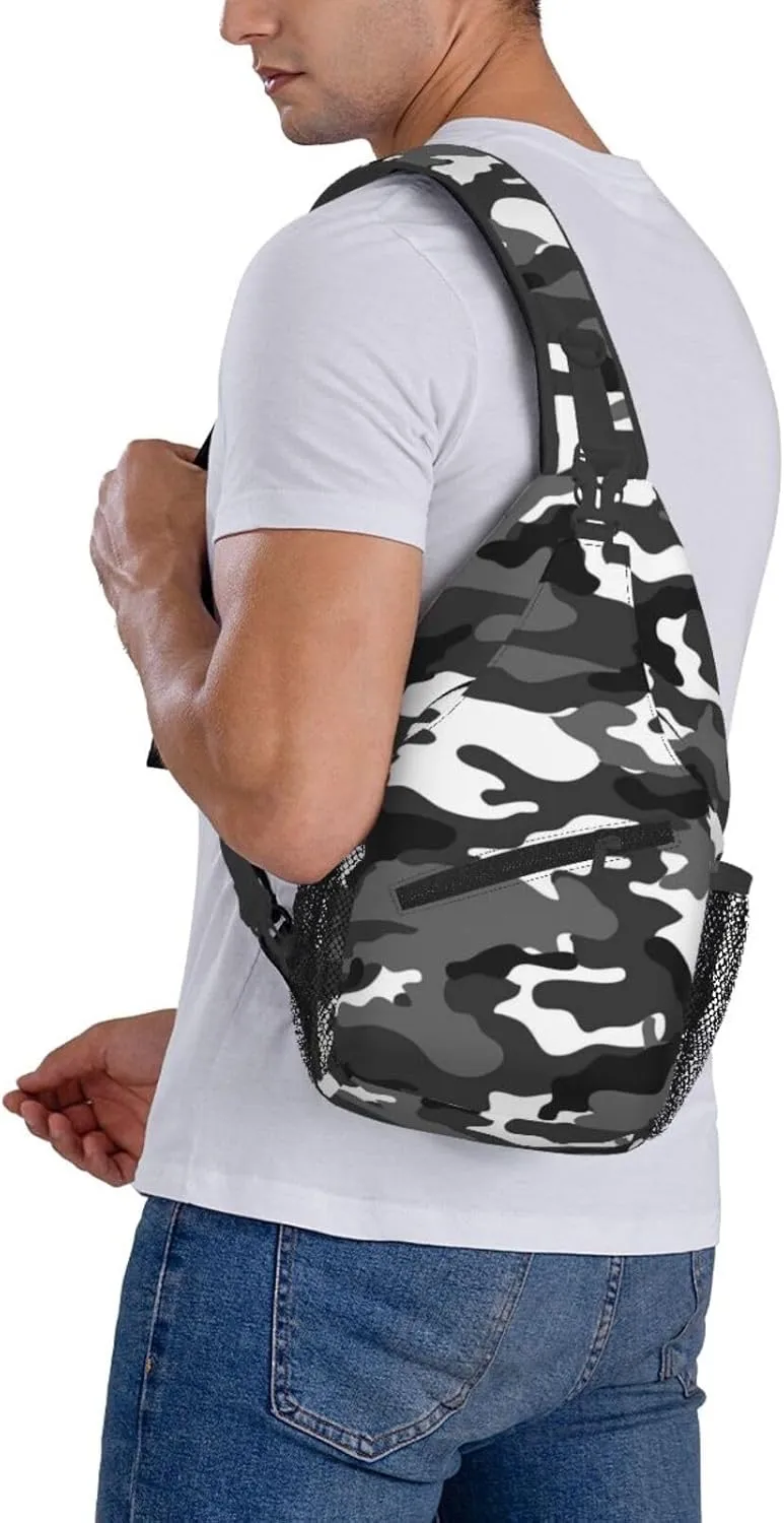 Sling Backpack For Men Hiking Daypack Crossbody Shoulder Bag Travel Chest Pack