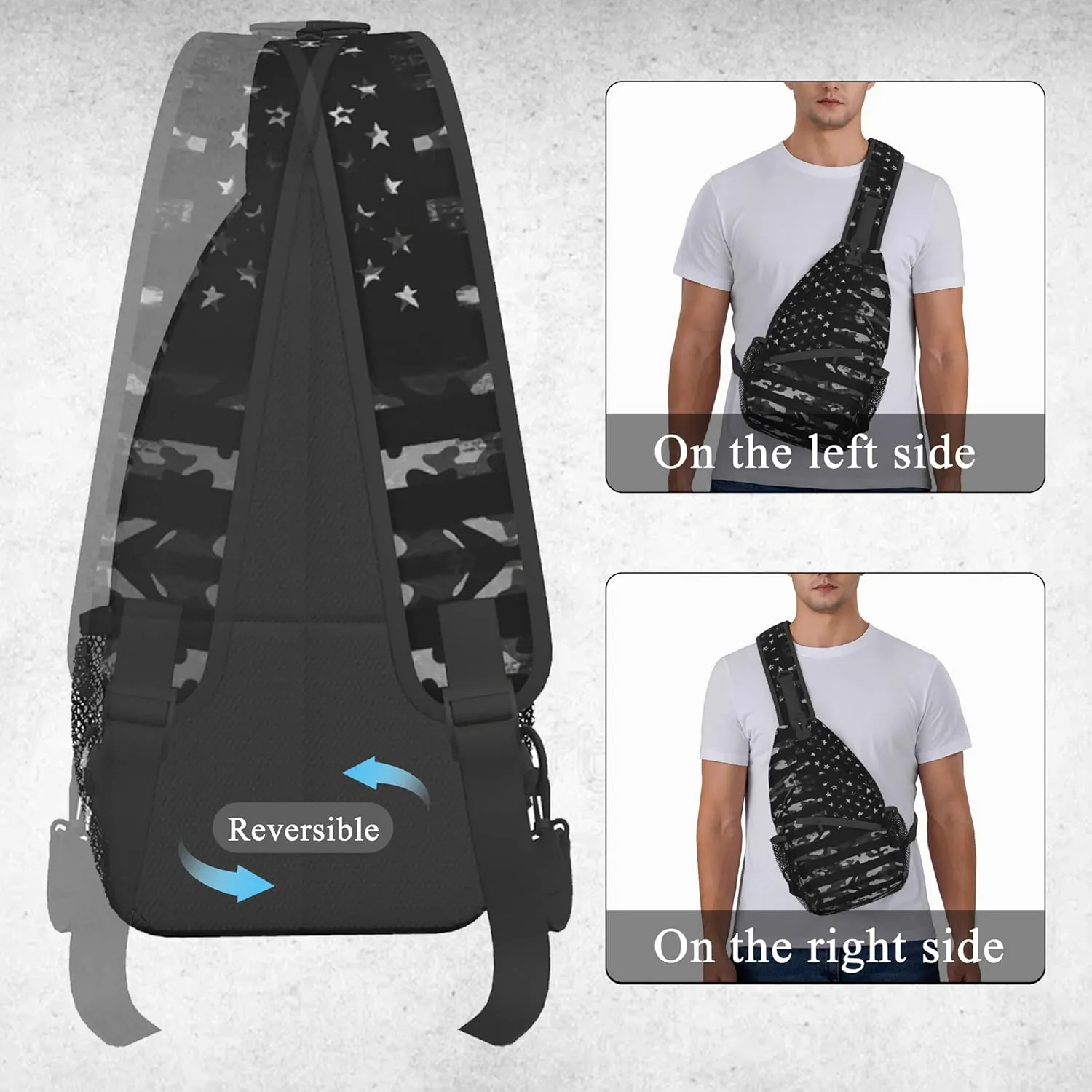 Sling Backpack Trendy Sling Bag Multipurpose Crossbody Sling Travel Hiking Crossbody Shoulder Backpack