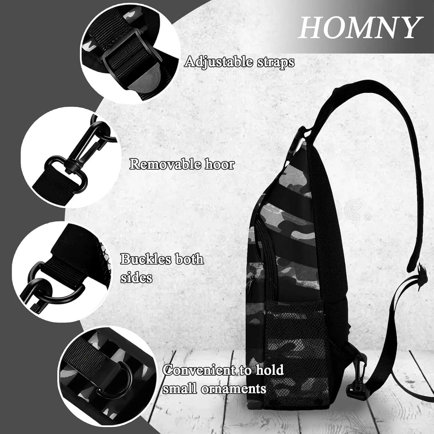 Sling Backpack Trendy Sling Bag Multipurpose Crossbody Sling Travel Hiking Crossbody Shoulder Backpack