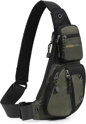 Sling Bag Chest Shoulder Backpack Crossbody Bags Casual Daypack for Men,Multipurpose Cross Body Chest Bag