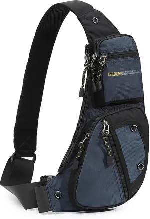 Sling Bag Chest Shoulder Backpack Crossbody Bags Casual Daypack for Men,Multipurpose Cross Body Chest Bag