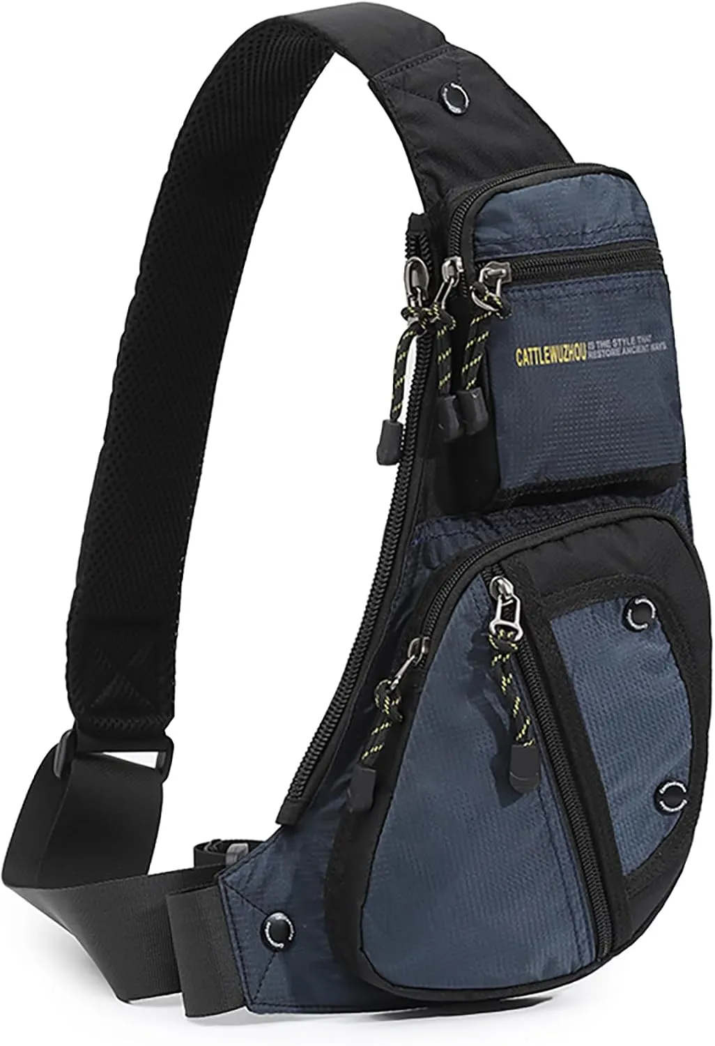 Sling Bag Chest Shoulder Backpack Crossbody Bags Casual Daypack for Men,Multipurpose Cross Body Chest Bag