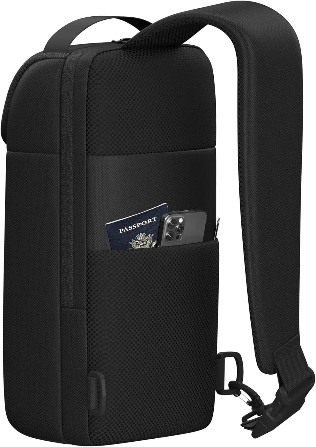 Sling Bag Crossbody Backpack Compact EDC Daypack for Men Minimalist Chest Shoulder bag 11 inch iPad Pro M4/ iPad Air M2