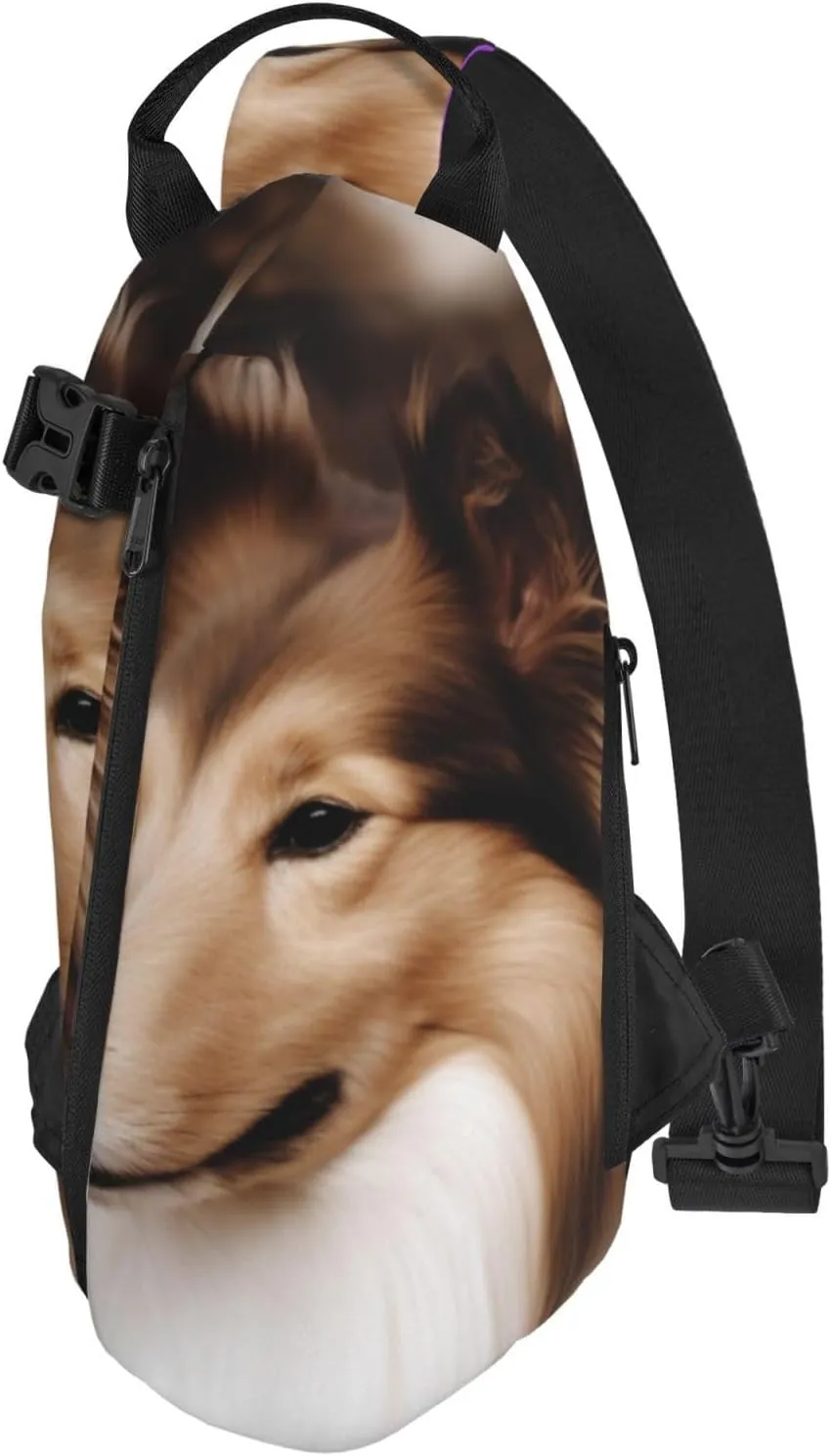 Sling Bag Crossbody Backpack for Men Women Shelties Dog Chest Bag Crossbody Bag for Travel Sport Running