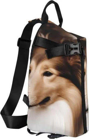 Sling Bag Crossbody Backpack for Men Women Shelties Dog Chest Bag Crossbody Bag for Travel Sport Running