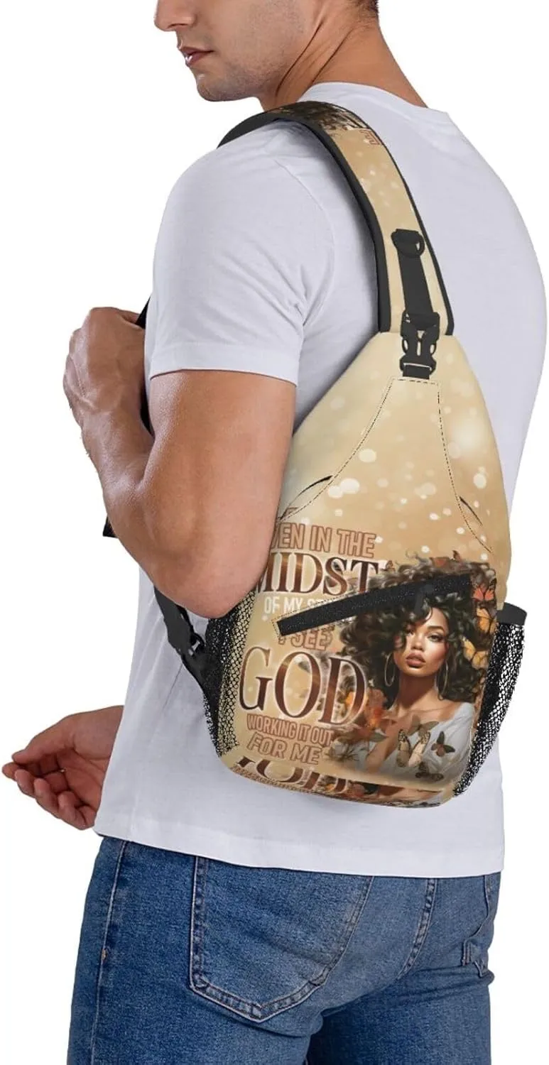 Sling Bag Crossbody Backpack Hiking Travel Daypack Chest Bag Lightweight Shoulder Bag For Women Men Gift