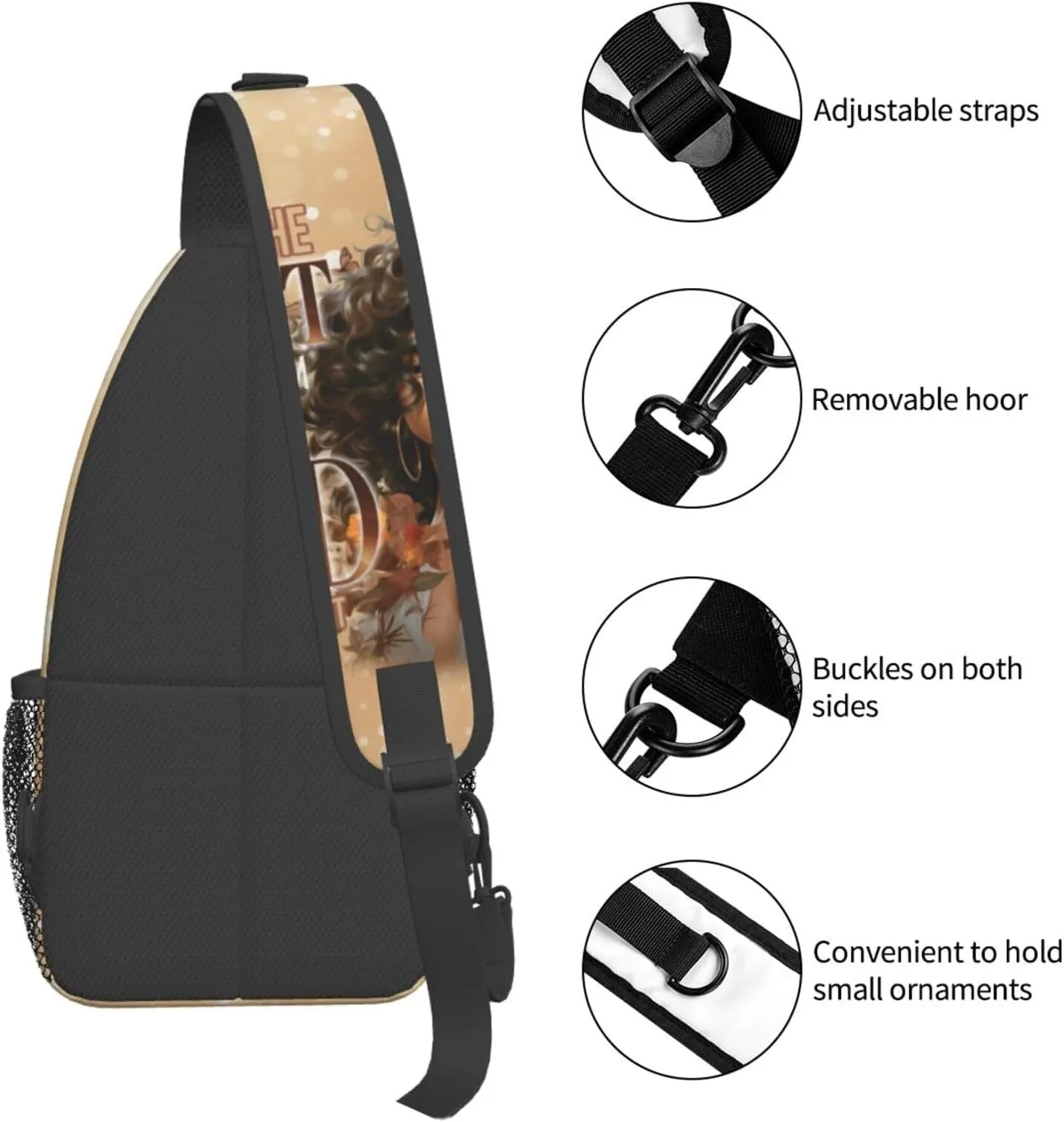 Sling Bag Crossbody Backpack Hiking Travel Daypack Chest Bag Lightweight Shoulder Bag For Women Men Gift