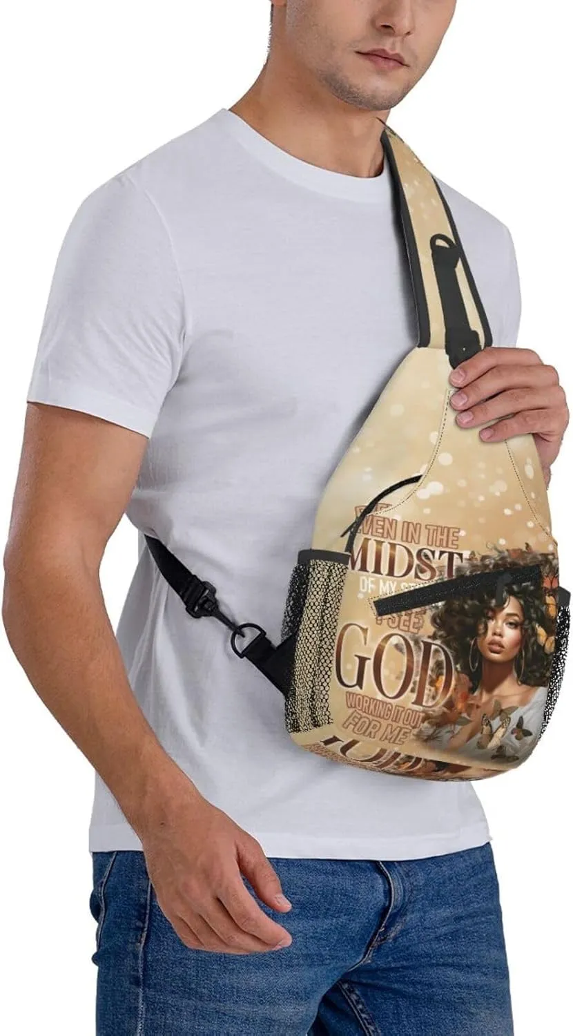 Sling Bag Crossbody Backpack Hiking Travel Daypack Chest Bag Lightweight Shoulder Bag For Women Men Gift