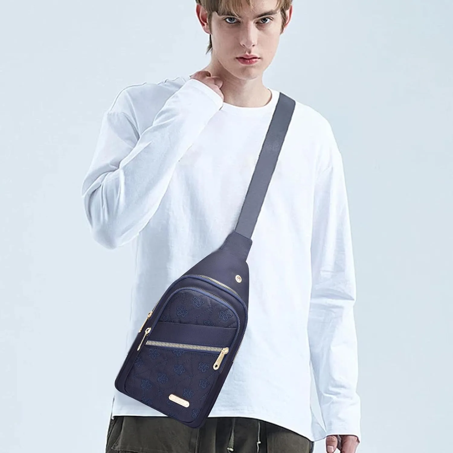 Sling Bag Crossbody Sling Backpack Chest Bag Shoulder Backpack Multipurpose Crossbody Shoulder Bag for Man, Women (Blue)
