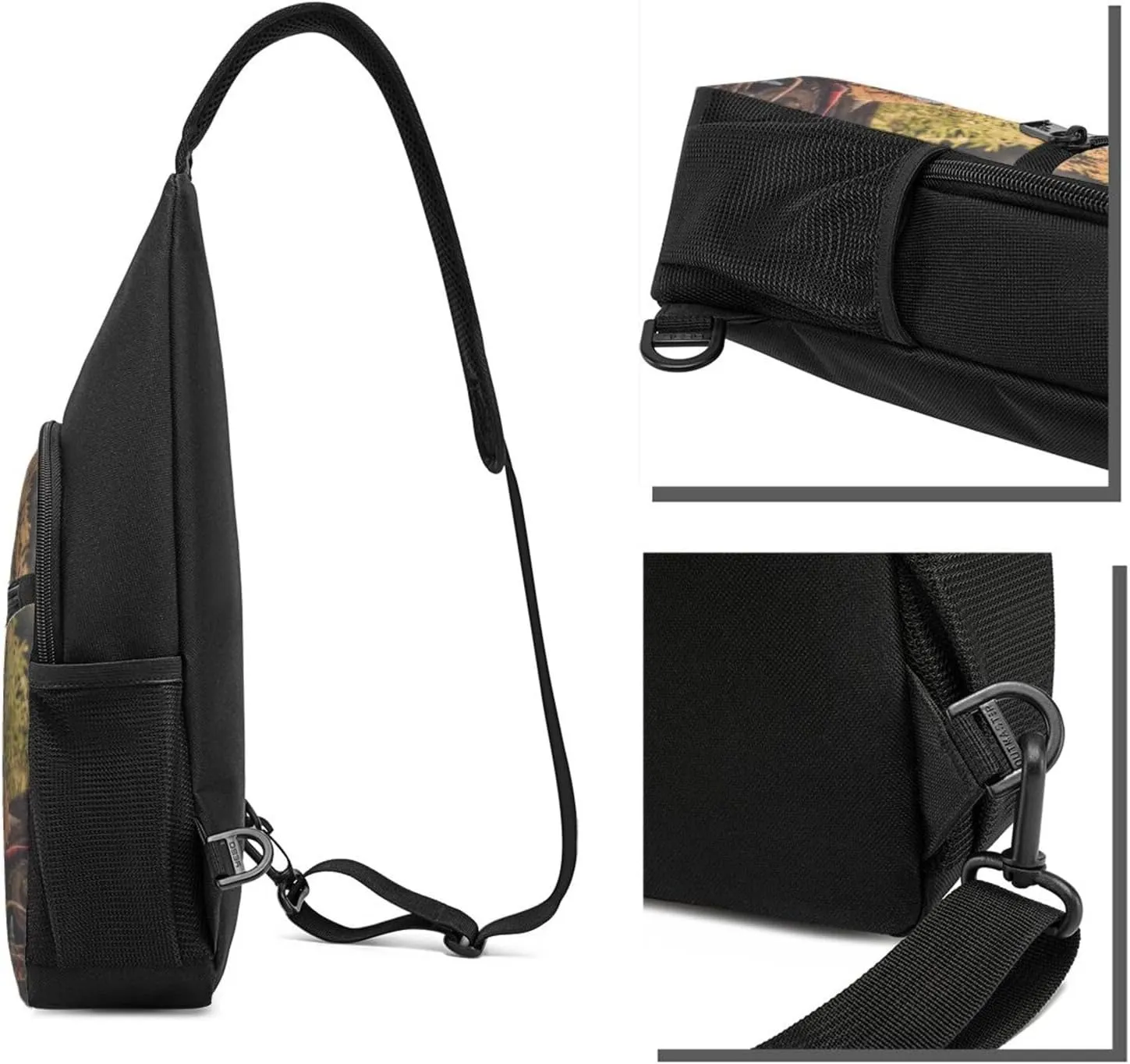 Sling Bag Custom Bag Customized Chest Bag For Men Women Customize Image Logo Text Sling Shoulder Backpack