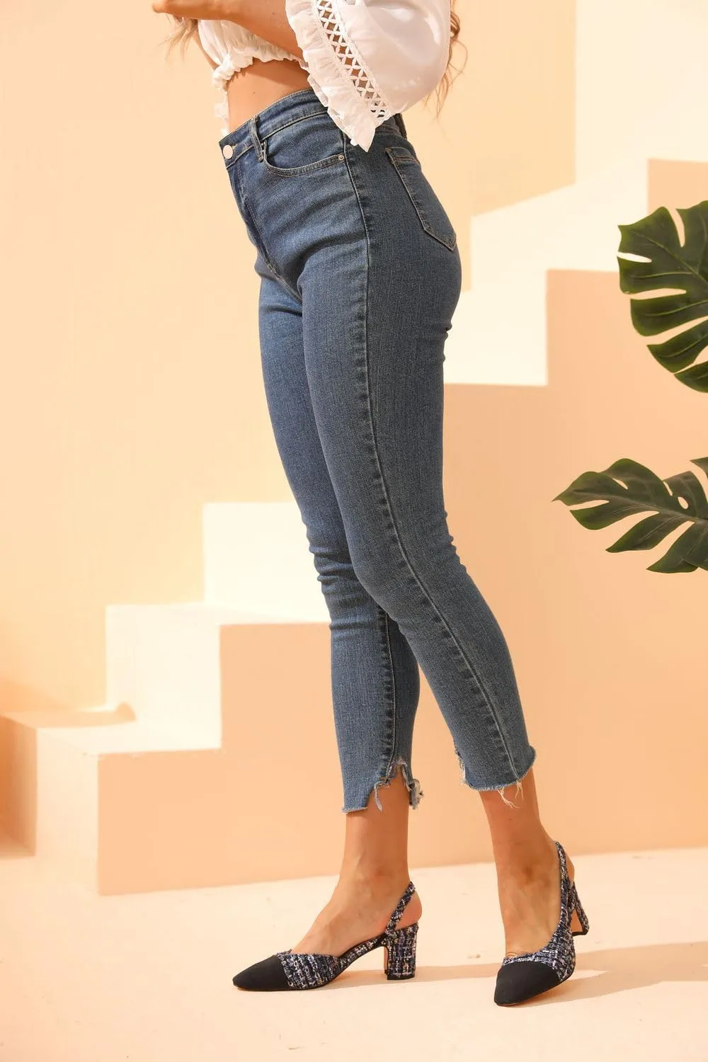 Slingback Heels for Women Nude Sling Back Pumps Two Tone Chunky Heel Shoes Cap Toe Slingbacks Heeled Office Dress Shoes