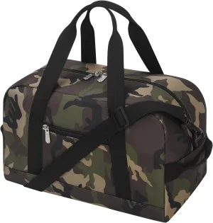 Small Gym Bag 14 inch lightweight Carry On Mini Duffel Bag for Travel Sport - Camouflage