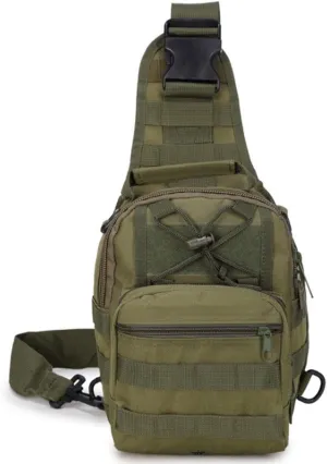 Small Hiking Daypack Sling Chest Bag Multifunctional Shoulder Messenger Crossbody Backpack Camping Pack
