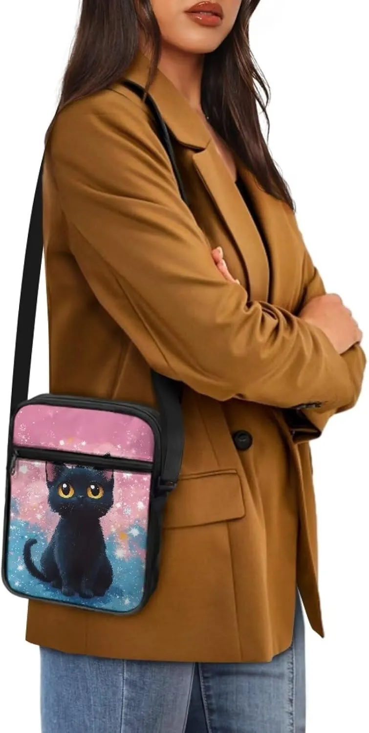 Small Messenger Bag for Men Women Wallet Purse Cell Phone Purse Shoulder Bag for Phone Passport