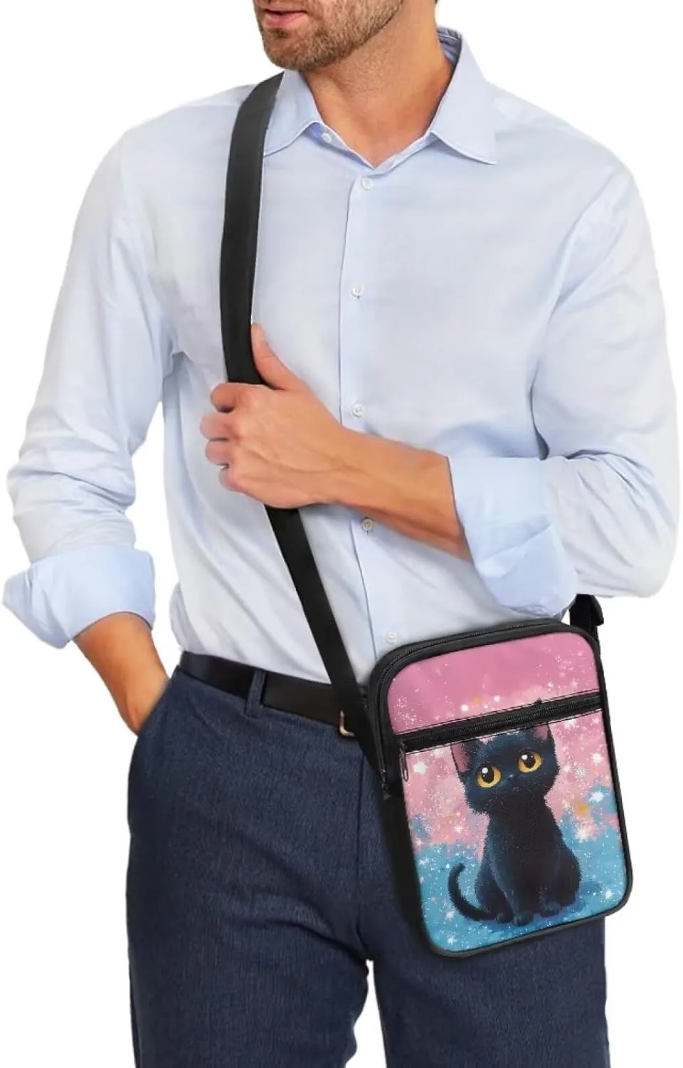Small Messenger Bag for Men Women Wallet Purse Cell Phone Purse Shoulder Bag for Phone Passport