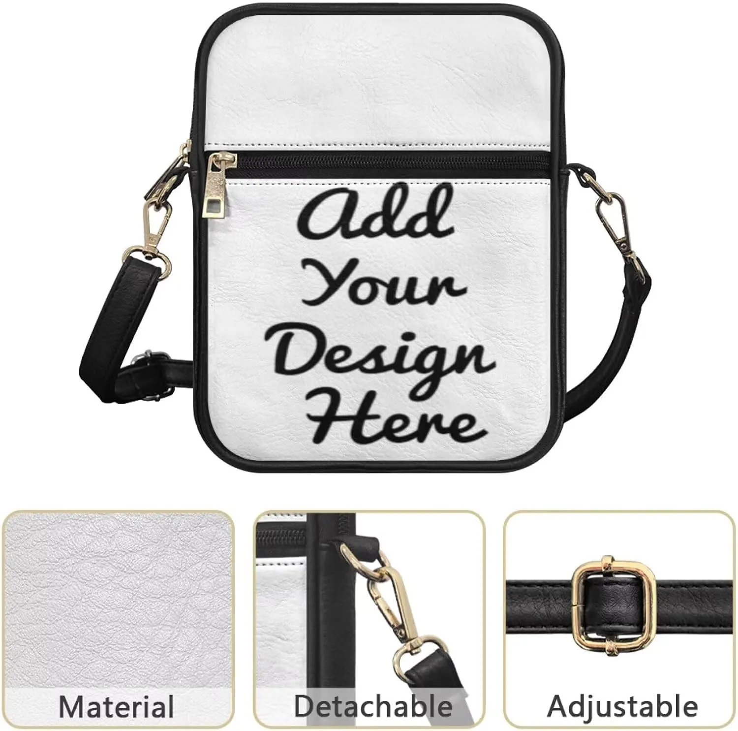 Small Messenger Bag for Women Crossbody with Zipper Closure Fashion Tote Bag for Women Leather