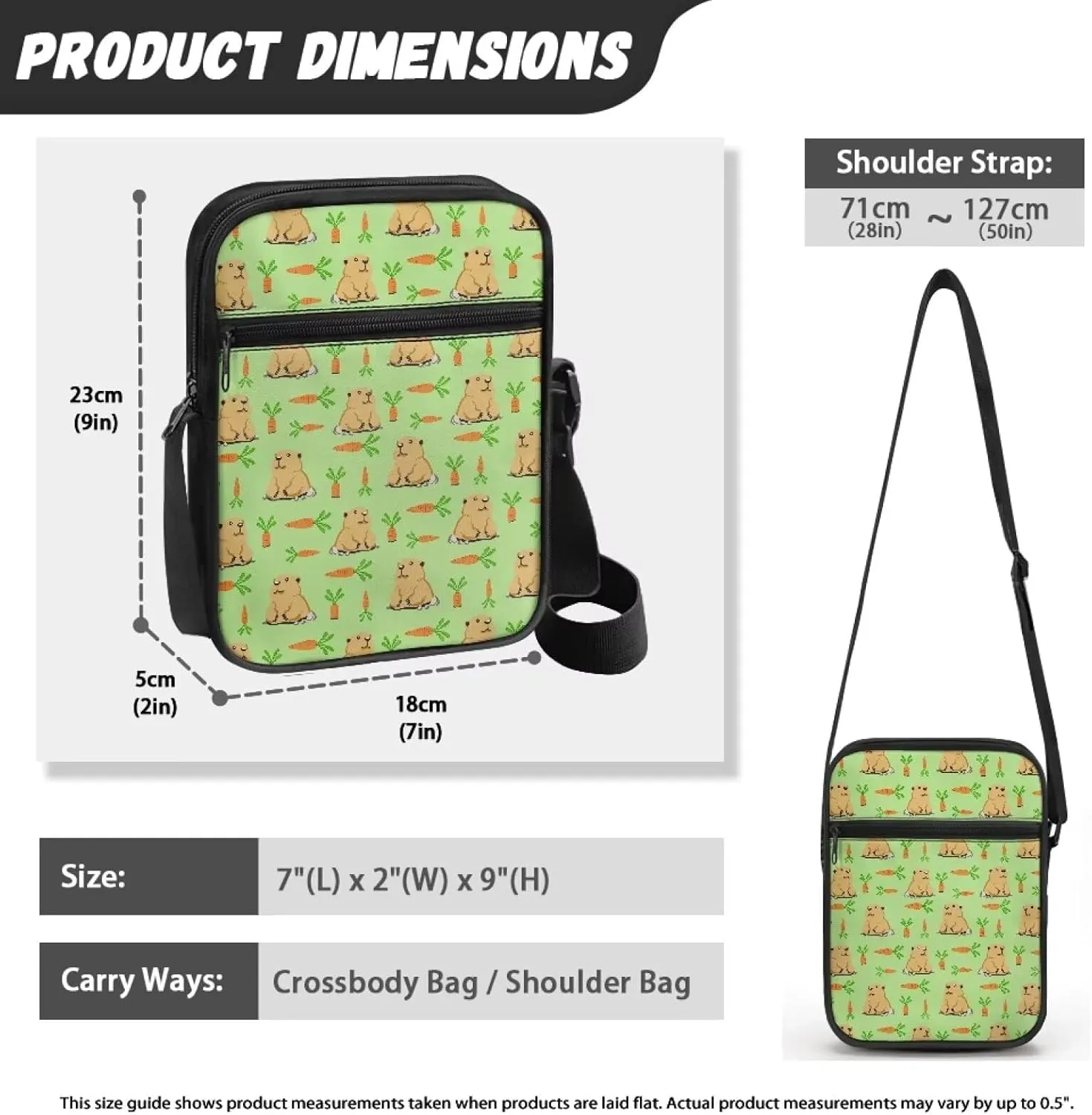 Small Messenger Bag Purse Crossbody Bag with Adjustable Strap for Women Men for Travel Outdoor Sports